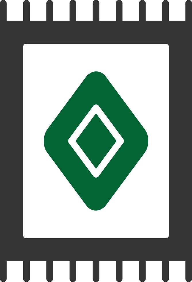 Carpet Glyph Two Color vector