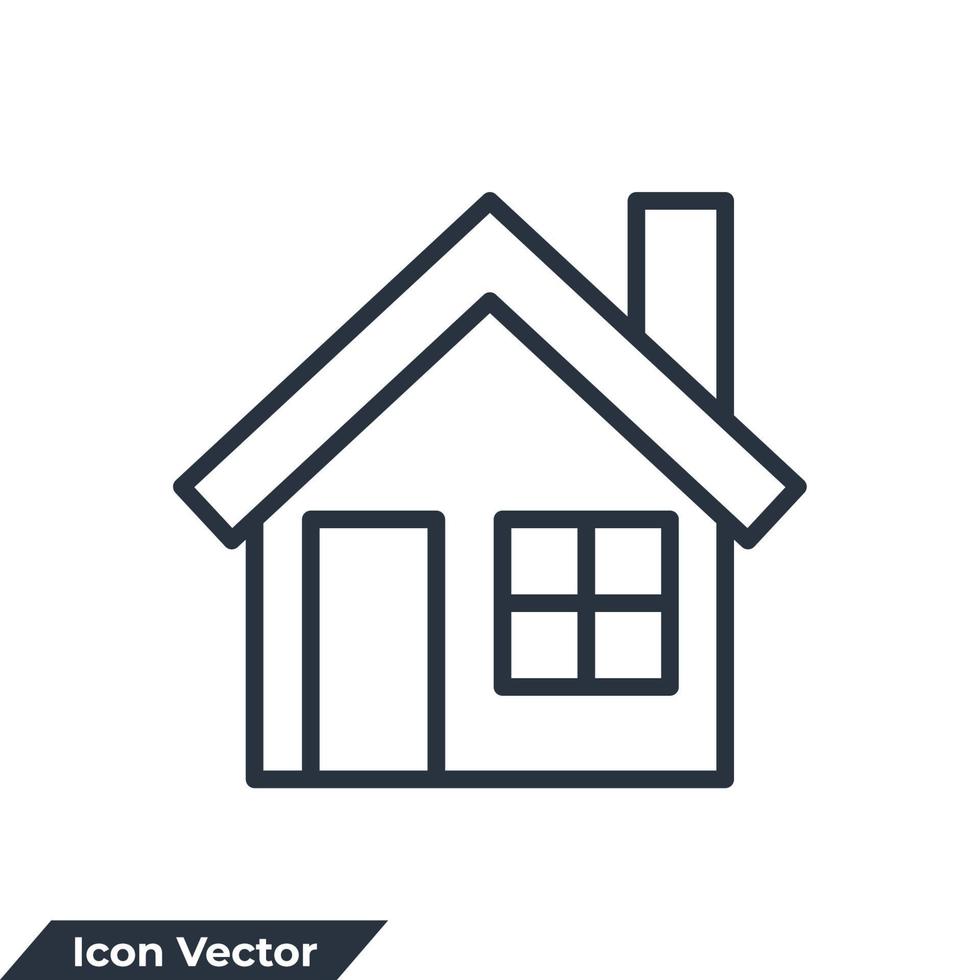 house icon logo vector illustration. home symbol template for graphic and web design collection