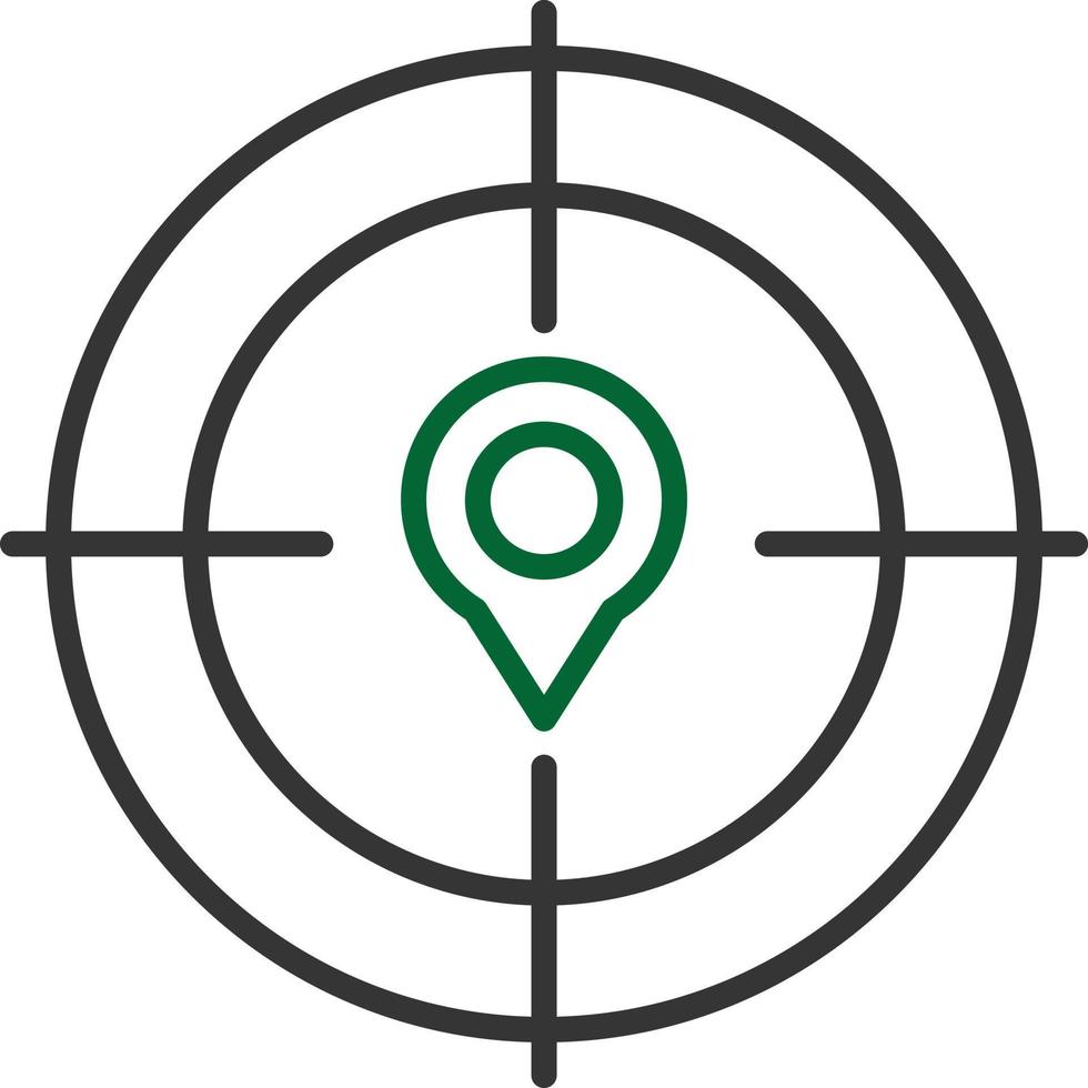 Target Line Two Color vector