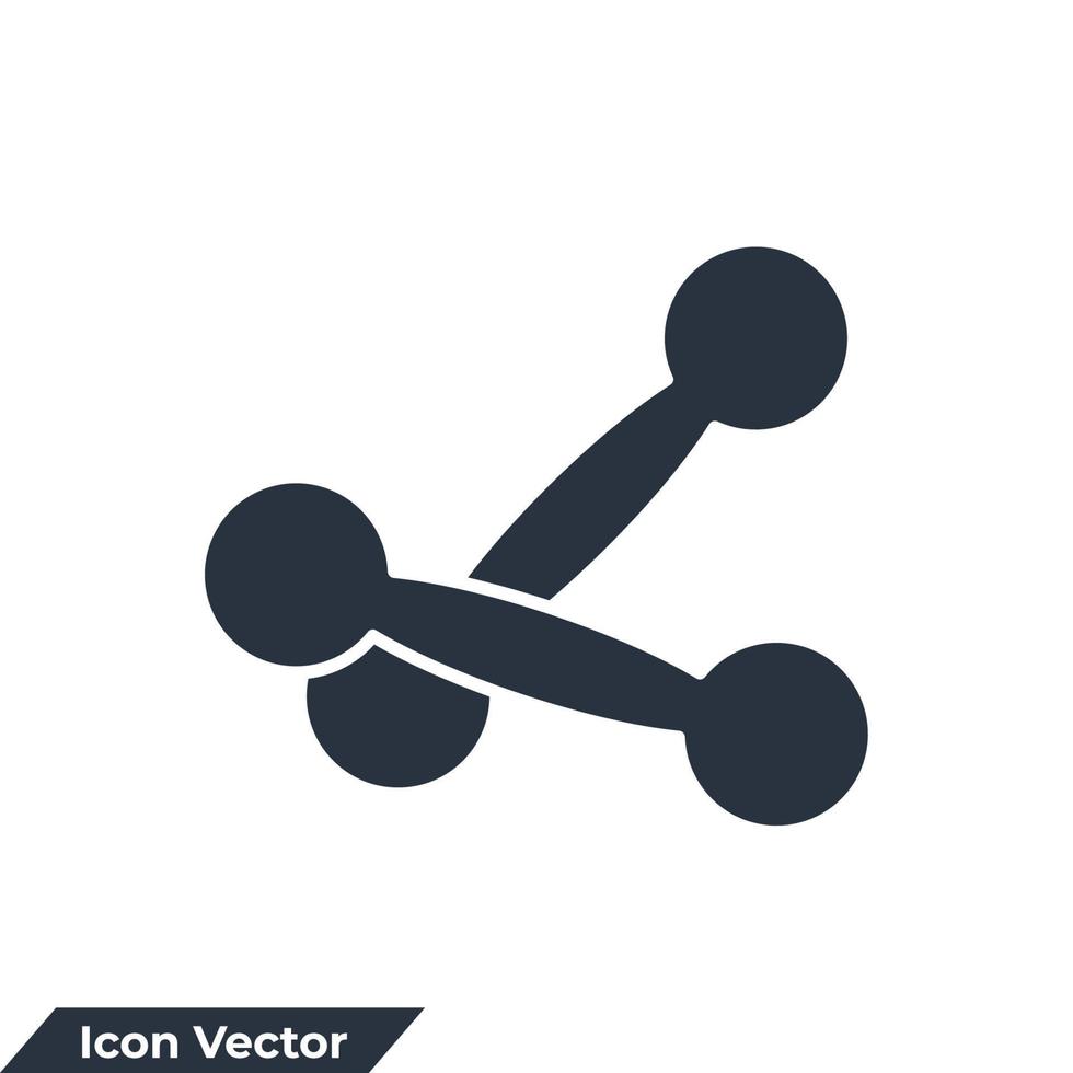 barbell, dumbbell icon logo vector illustration. Gym equipment symbol template for graphic and web design collection