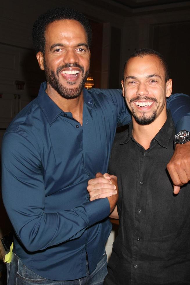 LOS ANGELES, AUG 15 - Kristoff St John, Bryton James at the The Young and The Restless Fan Club Event at the Universal Sheraton Hotel on August 15, 2015 in Universal City, CA photo