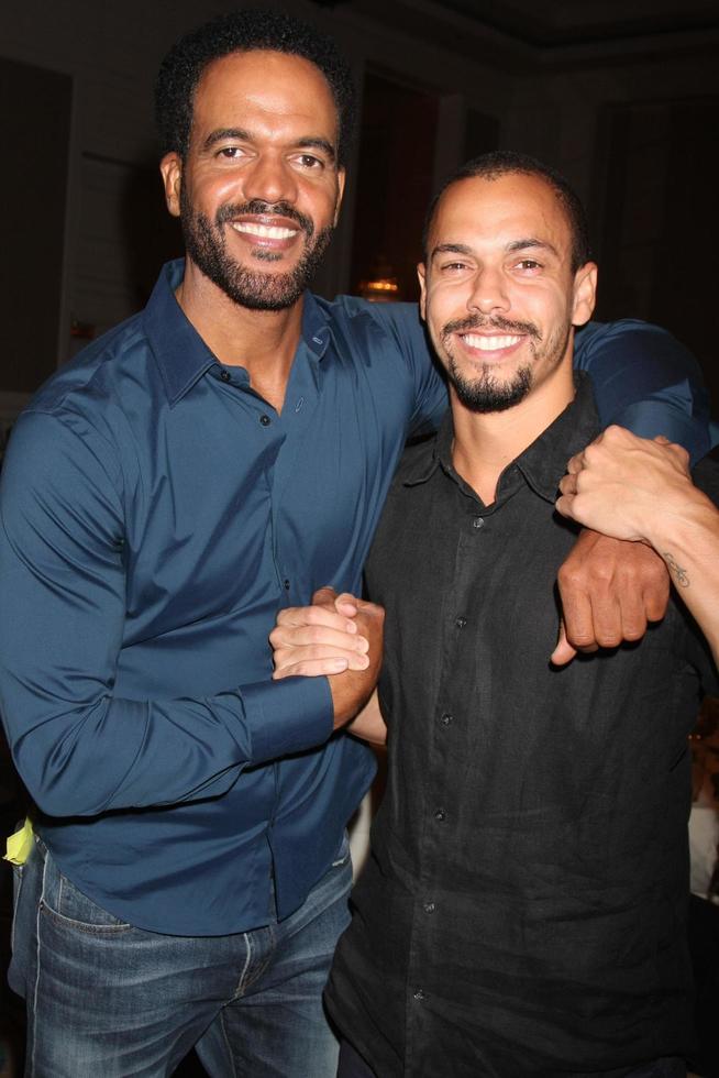 LOS ANGELES, AUG 15 - Kristoff St John, Bryton James at the The Young and The Restless Fan Club Event at the Universal Sheraton Hotel on August 15, 2015 in Universal City, CA photo