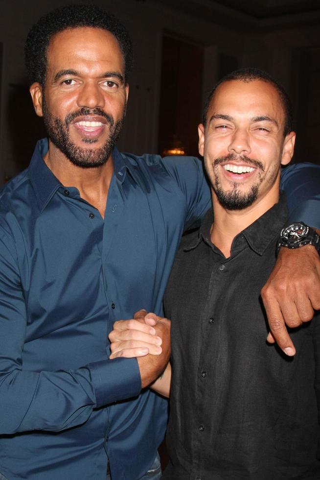 LOS ANGELES, AUG 15 - Kristoff St John, Bryton James at the The Young and The Restless Fan Club Event at the Universal Sheraton Hotel on August 15, 2015 in Universal City, CA photo