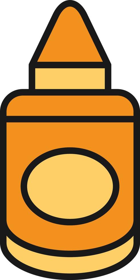 Mustard Line Filled vector