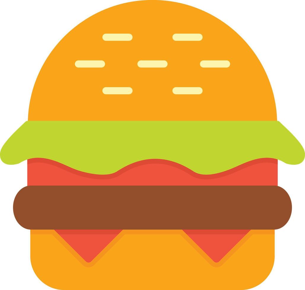 Hamburger Flat Icon vector