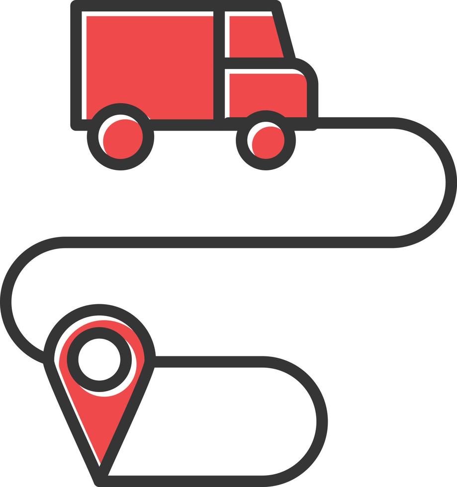 Service Logistics Filled Icon vector