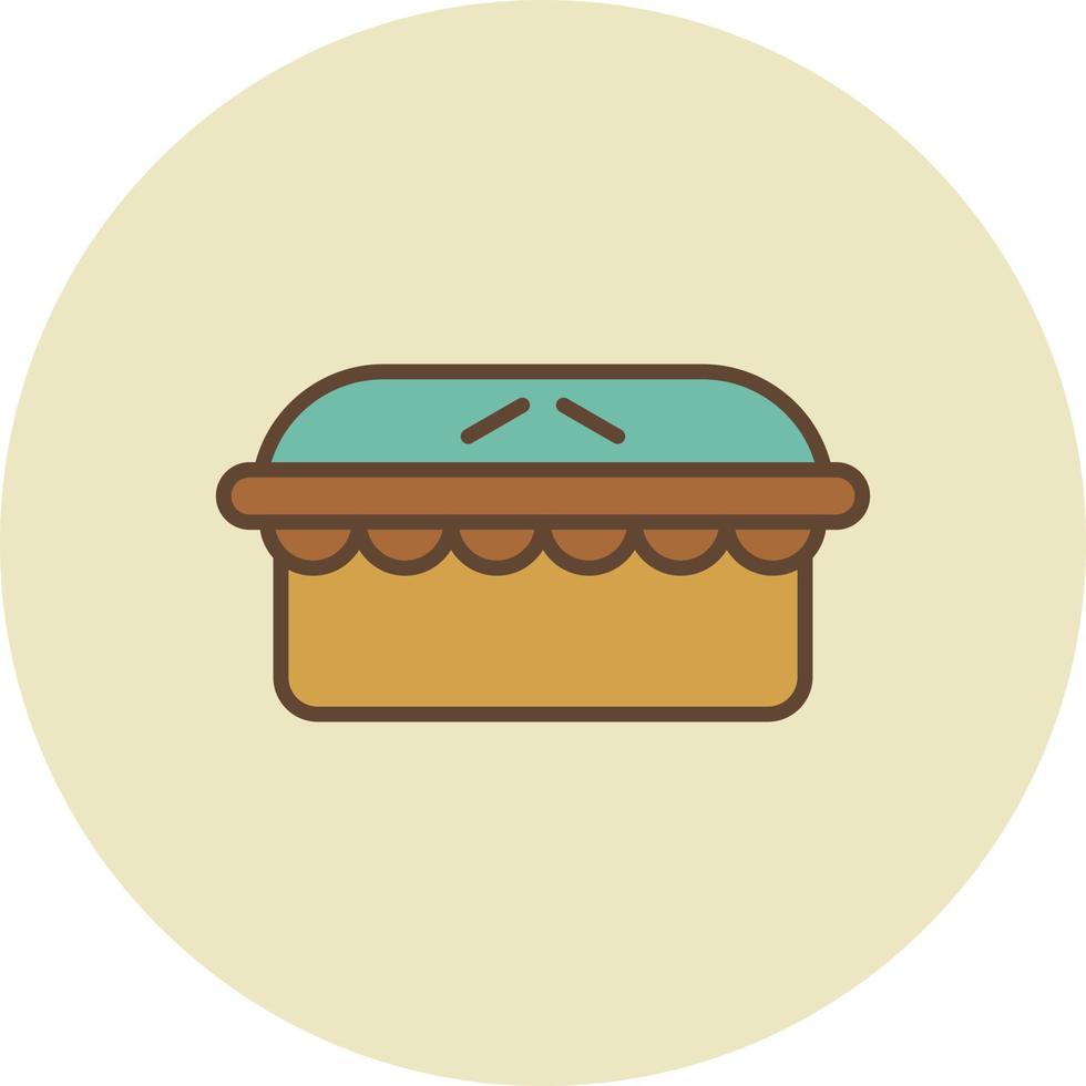 pastel de manzana lleno retro vector