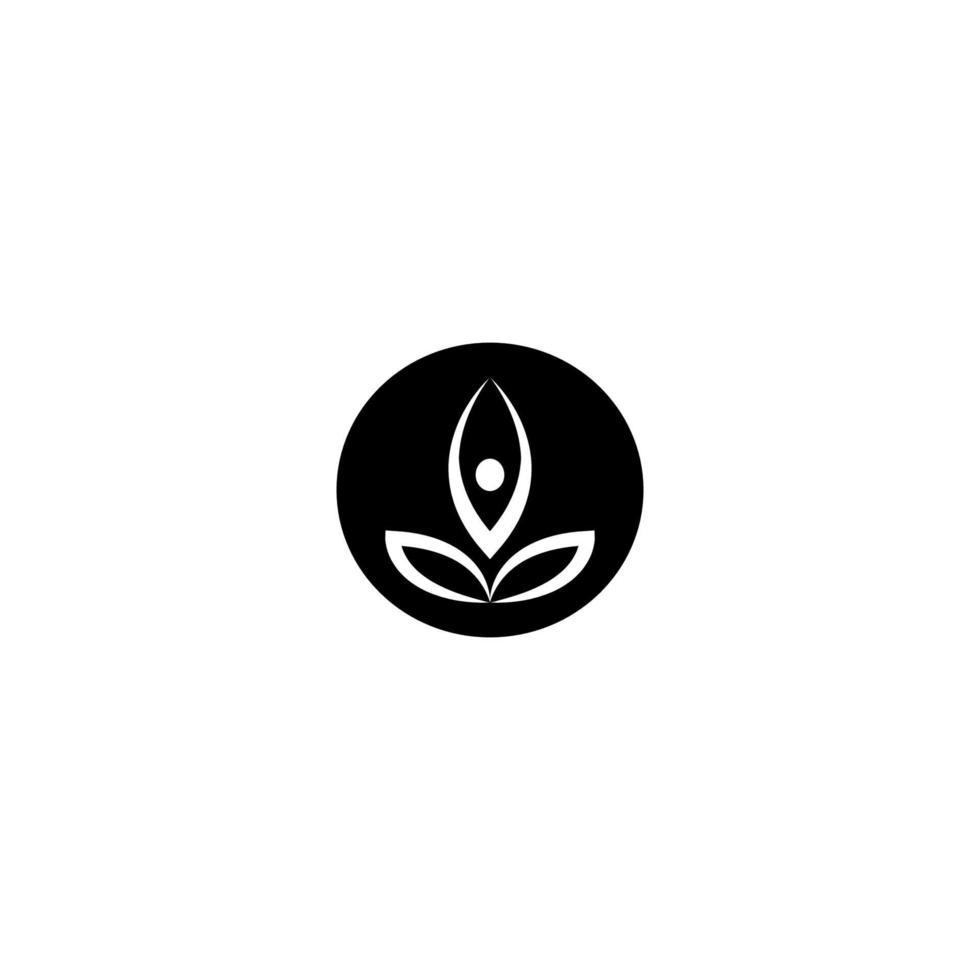 meditation yoga icon vector illustration