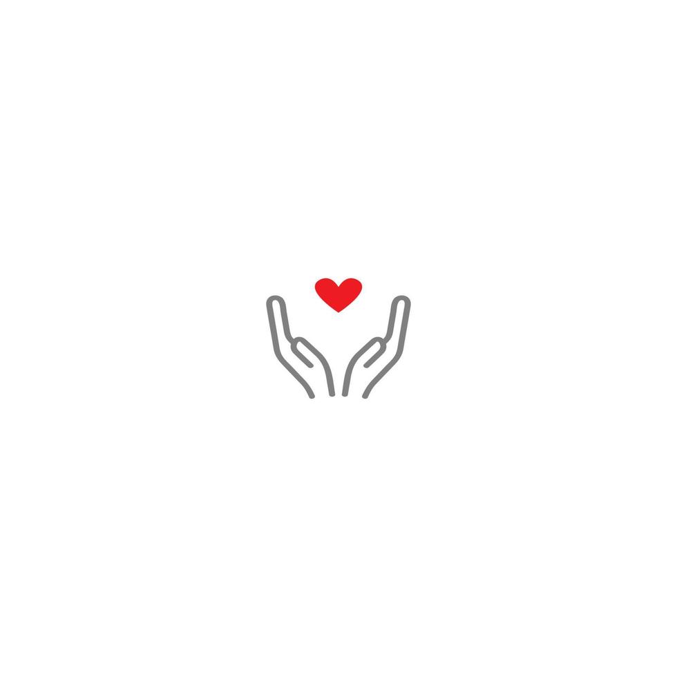 ilustración de diseño de logotipo de elemento de día de caridad vector