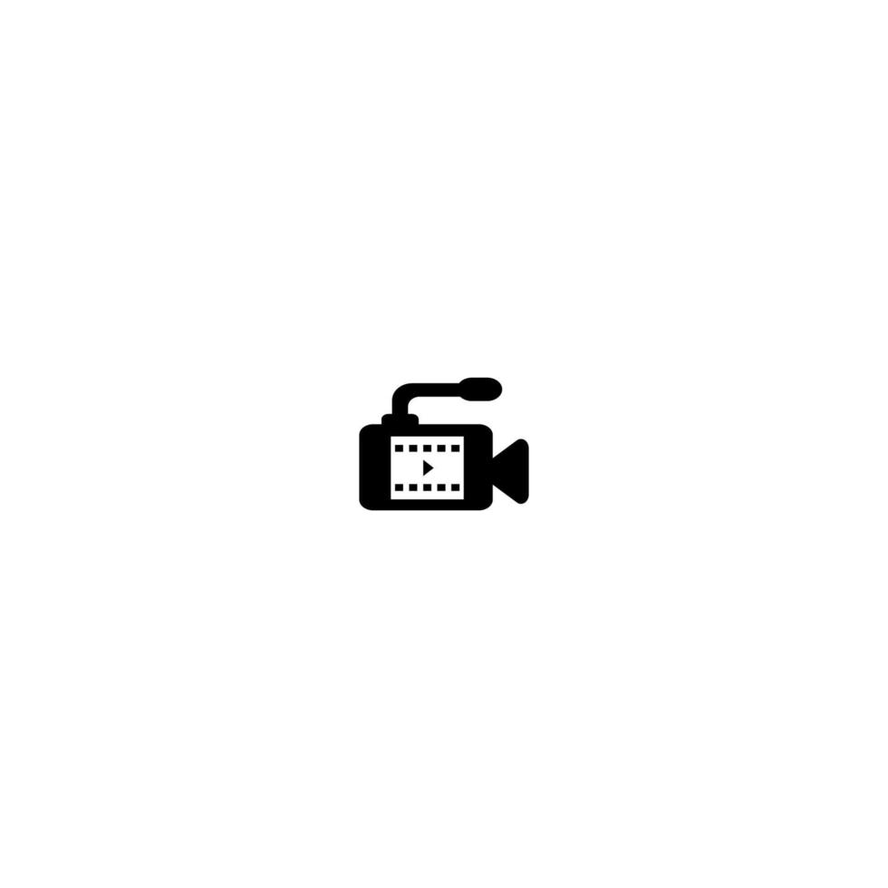 ilustración de logotipo de icono de video de disparo vectorial vector