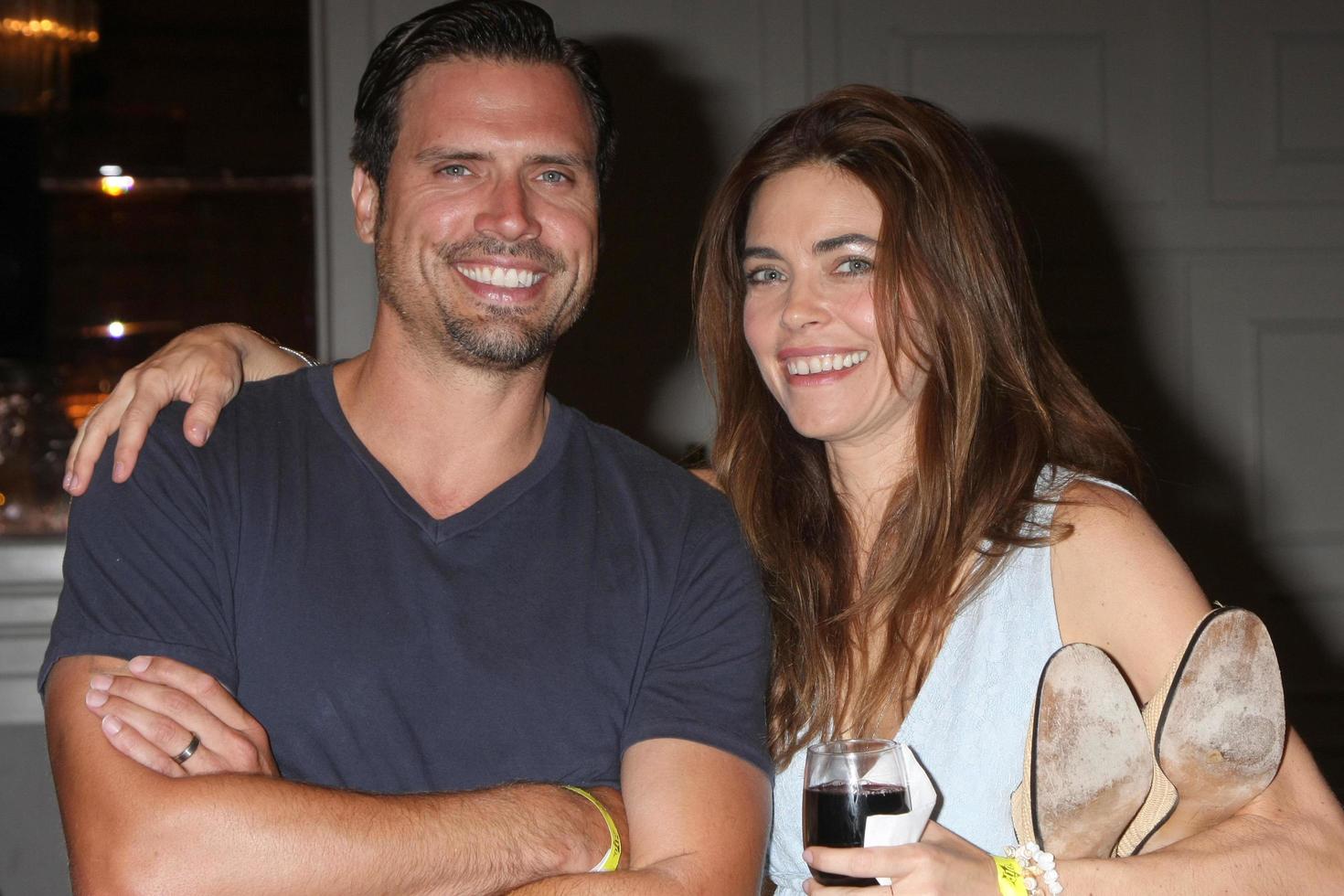 LOS ANGELES, AUG 15 - Joshua Morrow, Amelia Heinle at the The Young and The Restless Fan Club Event at the Universal Sheraton Hotel on August 15, 2015 in Universal City, CA photo