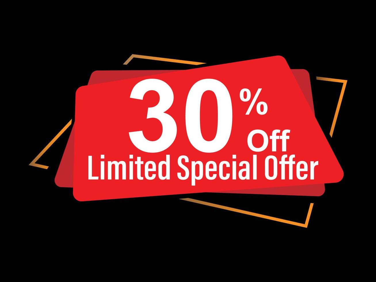 Off Limited Special Offer vector art illustration with purple background color and fantastic font