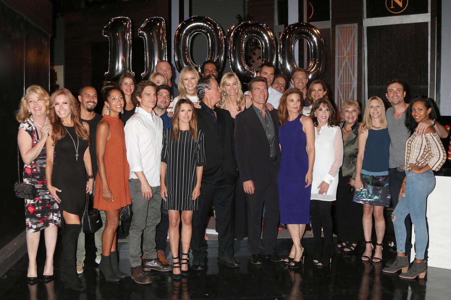 LOS ANGELES, SEP 8 - YnR Cast at the Young and The Resltless 11,000 Show Celebration at the CBS Television City on September 8, 2016 in Los Angeles, CA photo