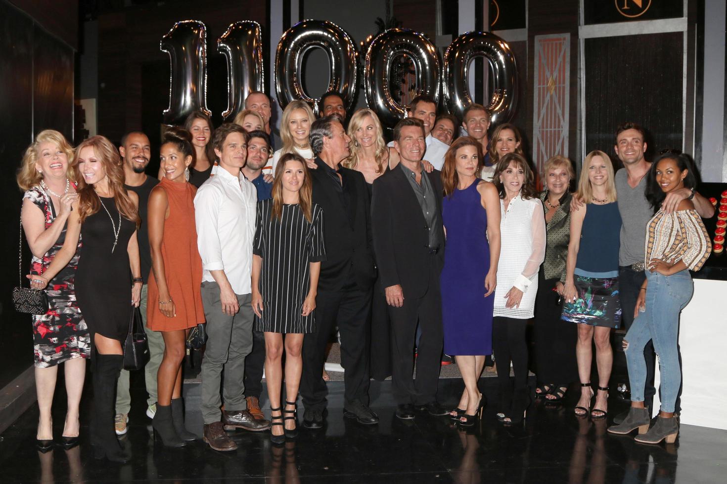 LOS ANGELES, SEP 8 - YnR Cast at the Young and The Resltless 11,000 Show Celebration at the CBS Television City on September 8, 2016 in Los Angeles, CA photo