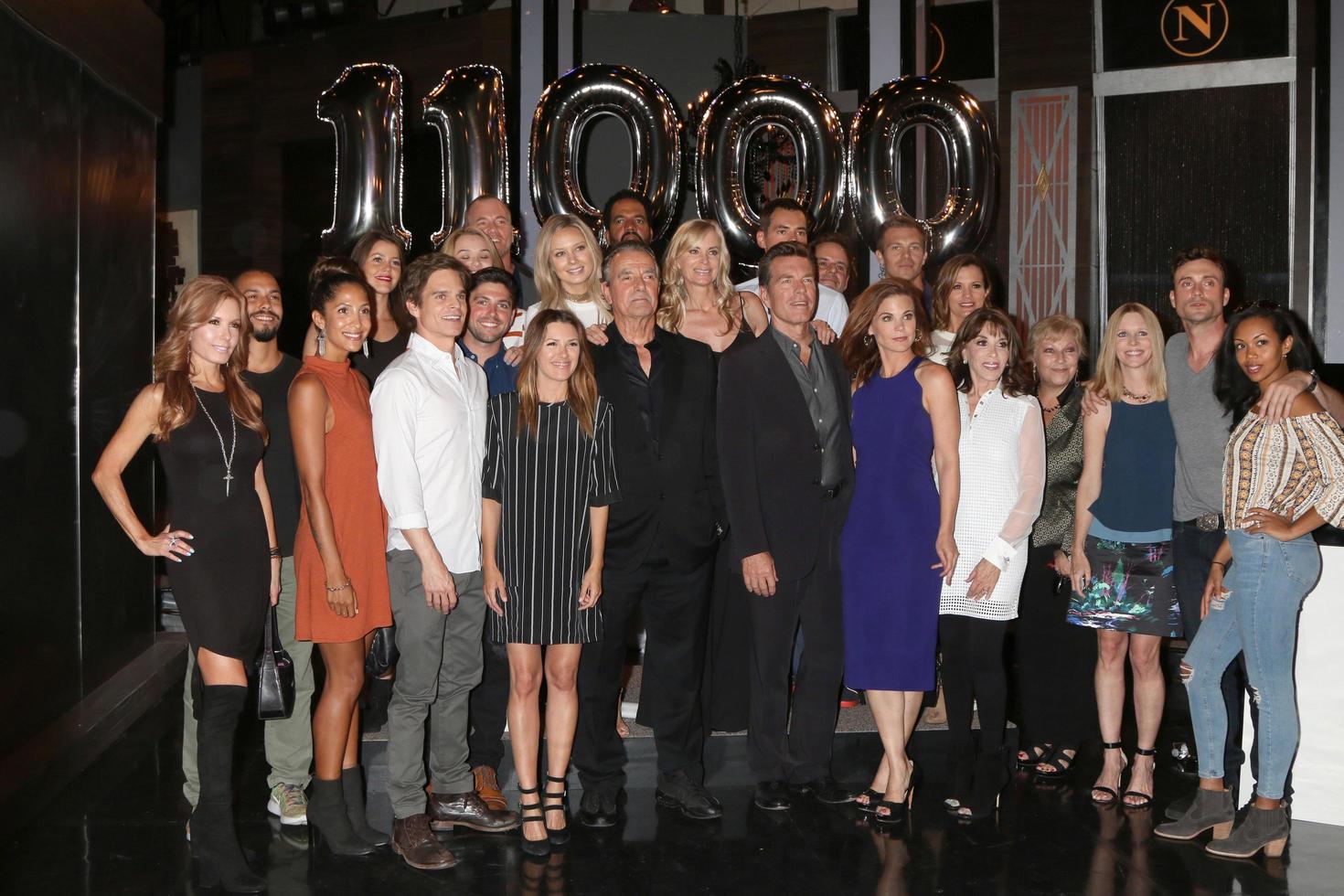 LOS ANGELES, SEP 8 - YnR Cast at the Young and The Resltless 11,000 Show Celebration at the CBS Television City on September 8, 2016 in Los Angeles, CA photo