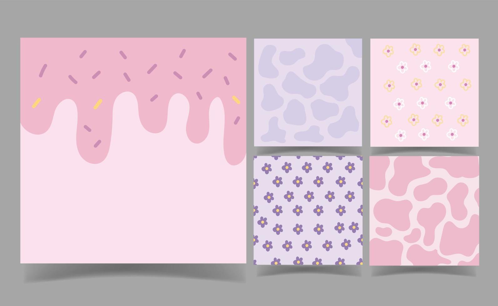plantilla de notas de memo de color rosa y pastel para el diseño de tarjetas de reserva de chatarra de saludo. fondo abstracto. papel de regalo de papel pintado. vector