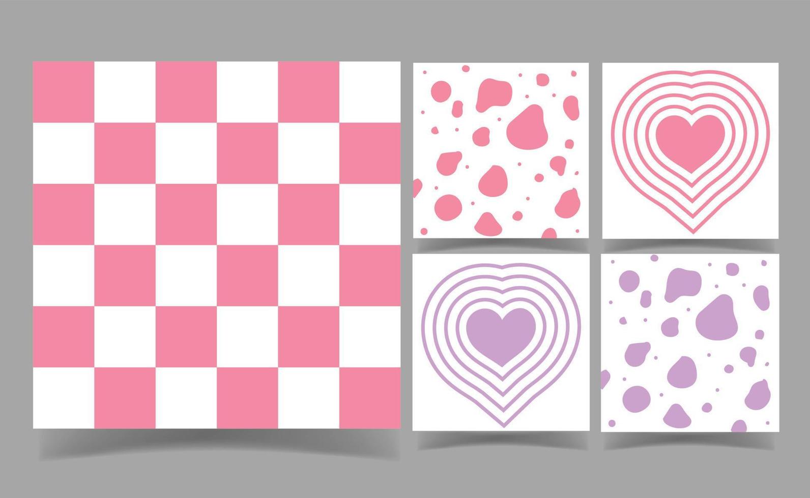 pink and heart memo notes Template for Greeting Scrap booking Card Design. abstract background. wallpaper wrapping paper. vector