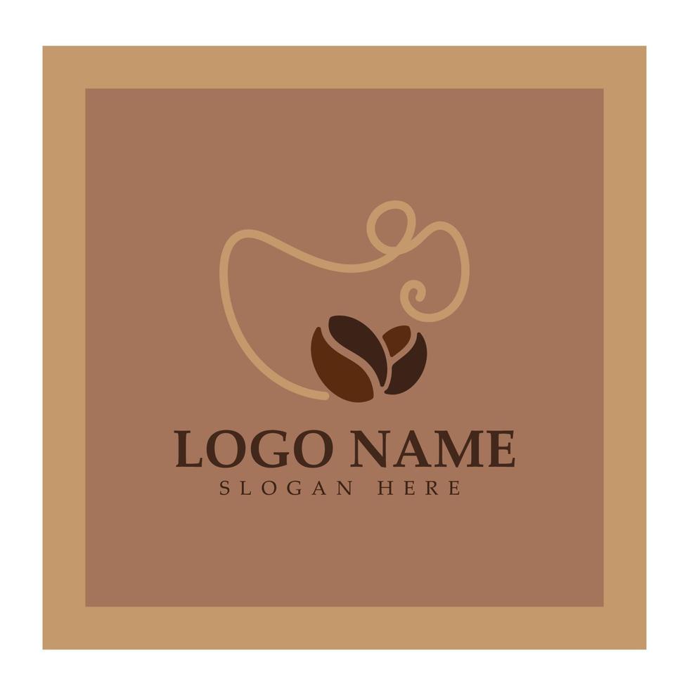 Coffee cup Logo Template vector icon illustration  design