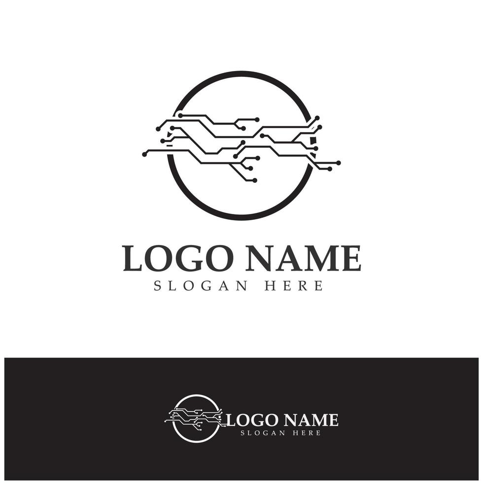 Circuit Logo Template vector