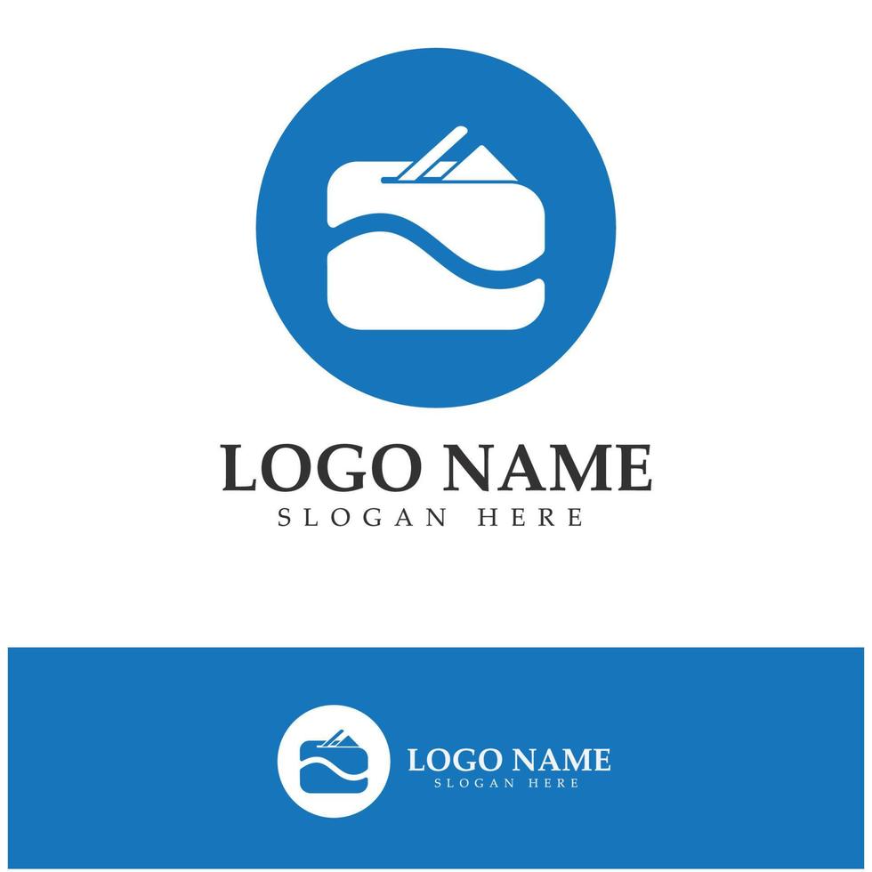 vector de icono de diseño de logotipo de billetera electrónica