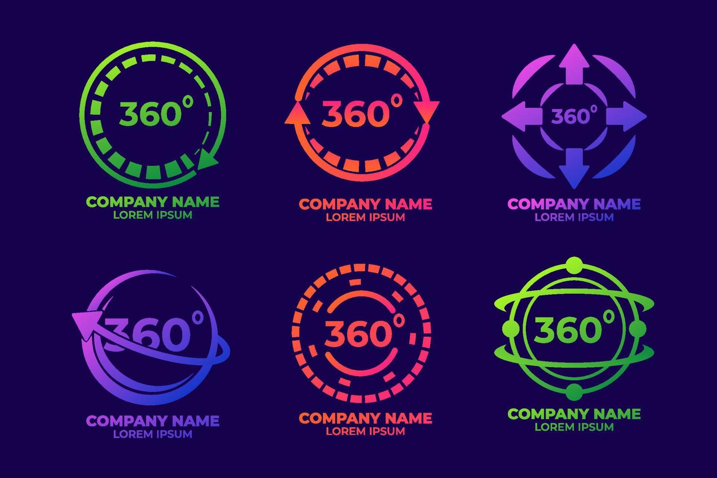 360 Set Logo vector