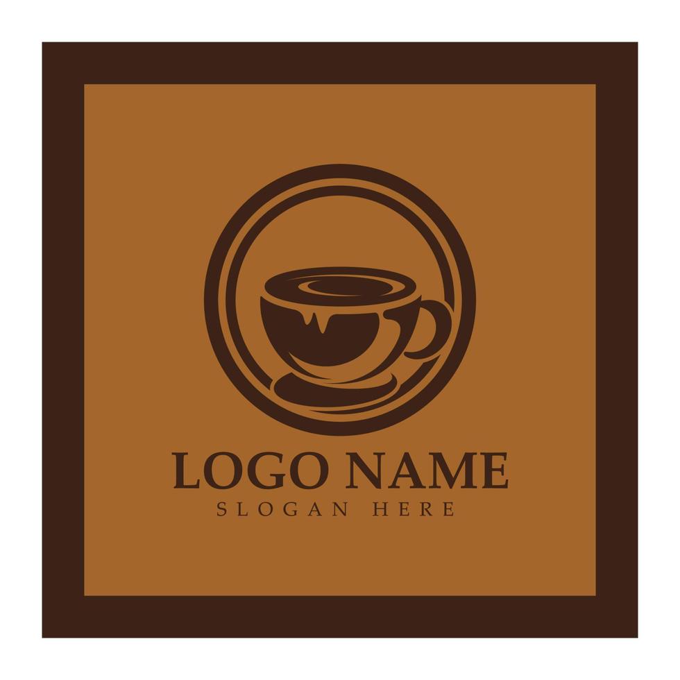 Coffee cup Logo Template vector icon illustration  design