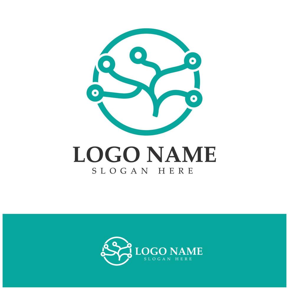 Neuron logo or nerve cell logo design,molecule logo illustration template icon with vector concept