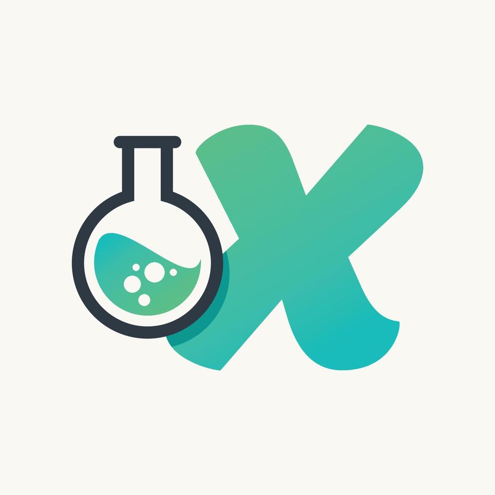 Alphabet of Lab X vector