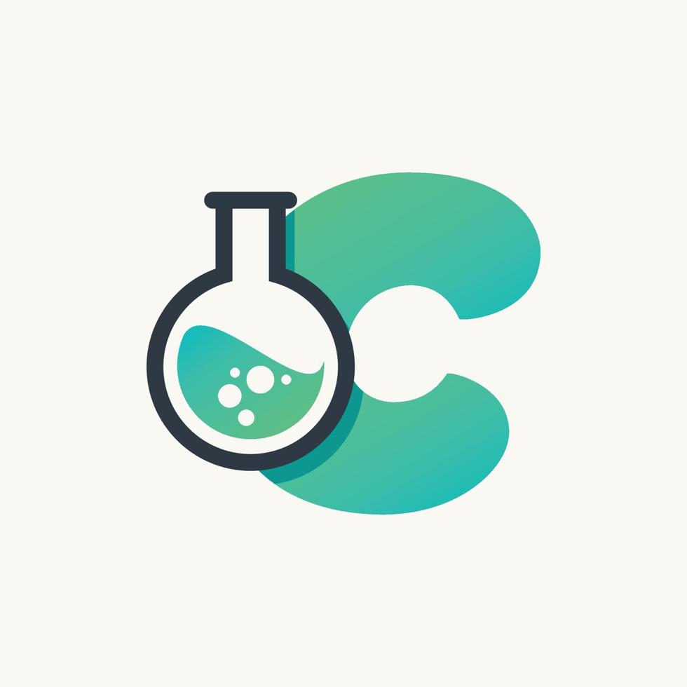 Alphabet of Lab C vector