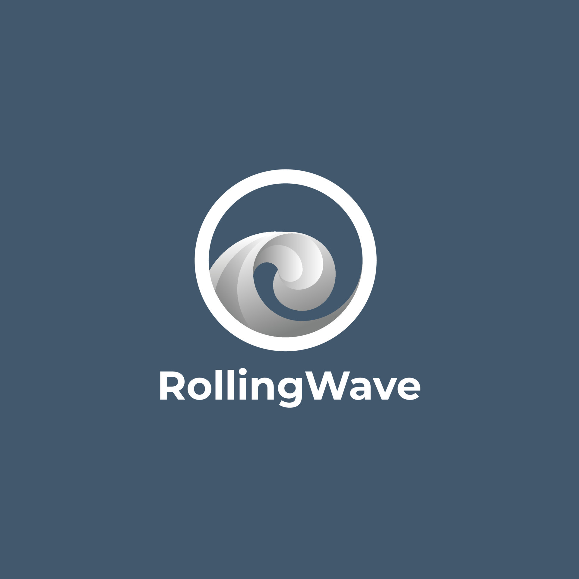 Rolling Waves Logo 9780561 Vector Art at Vecteezy