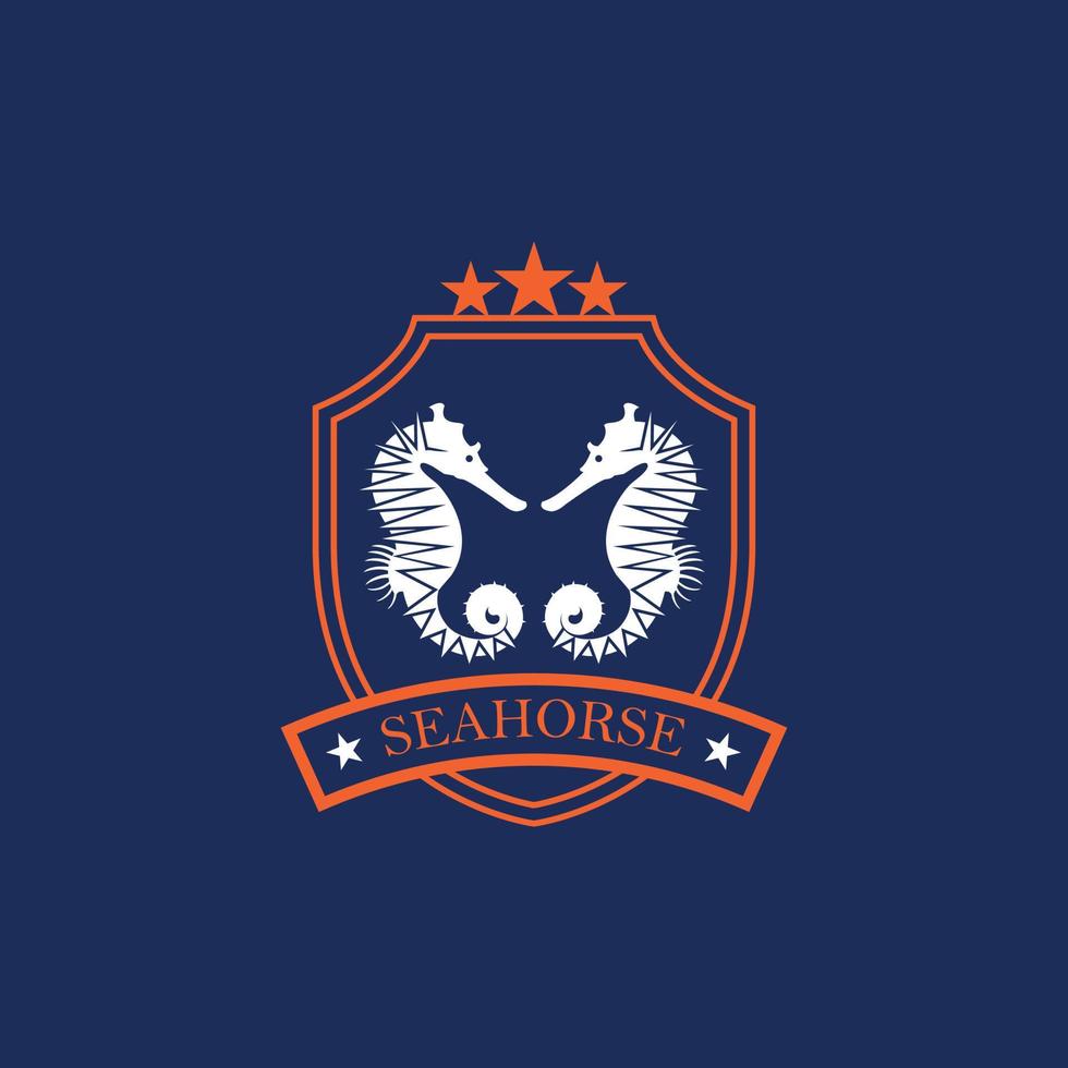 Seahorse Logo Concept vector