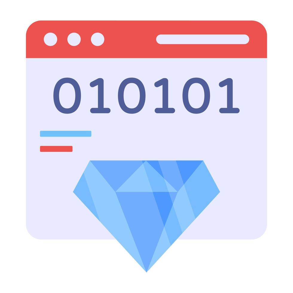 Perfect design icon of premium coding vector