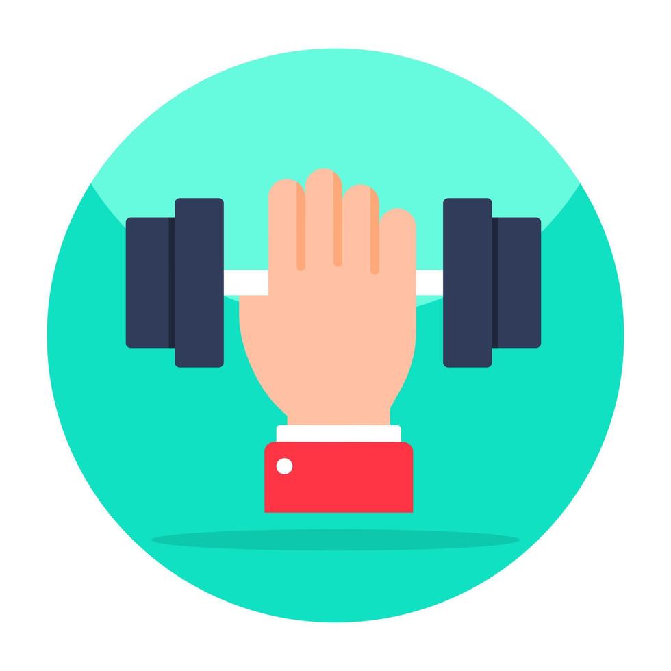 A trendy vector design of dumbbells