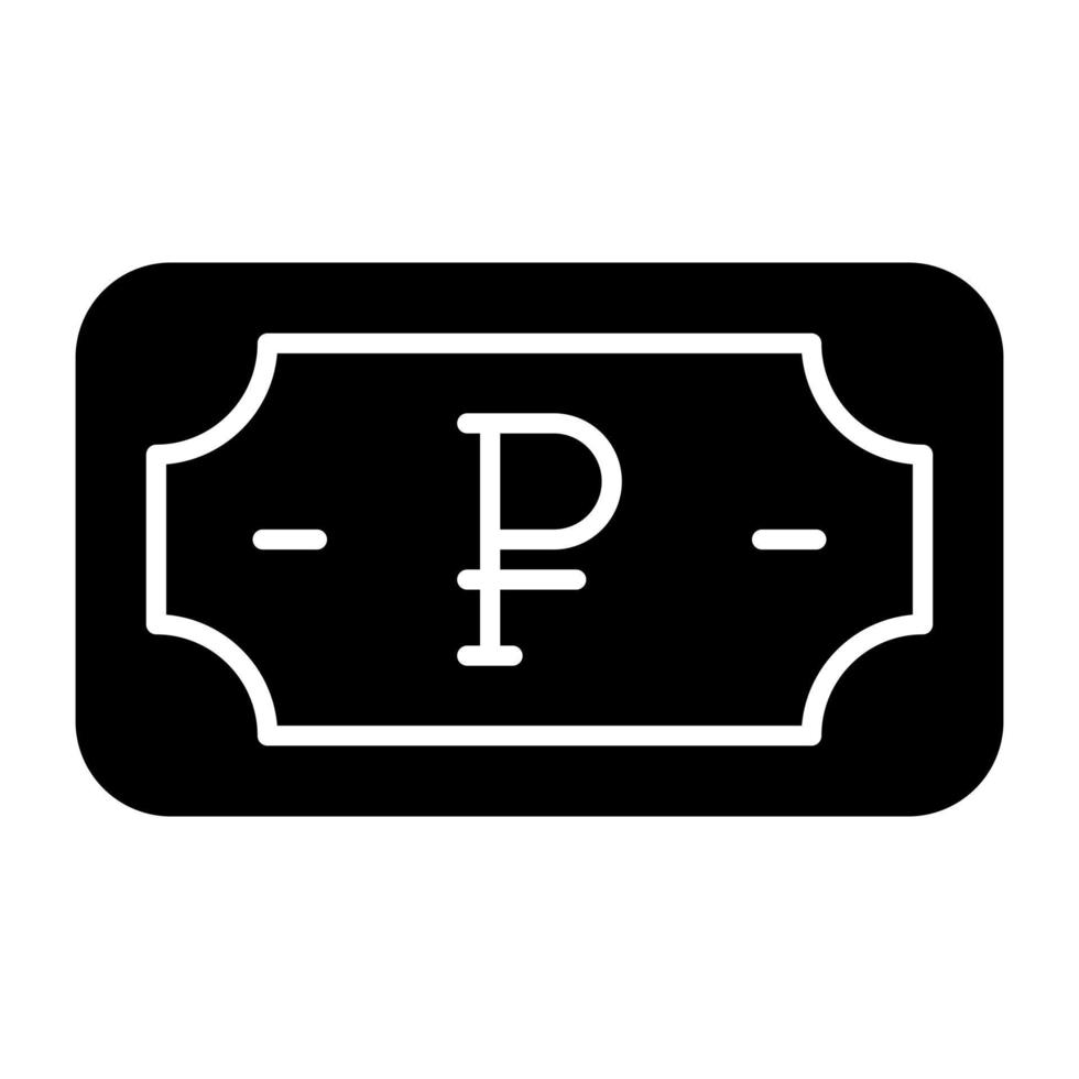 A perfect design icon of ruble currency vector