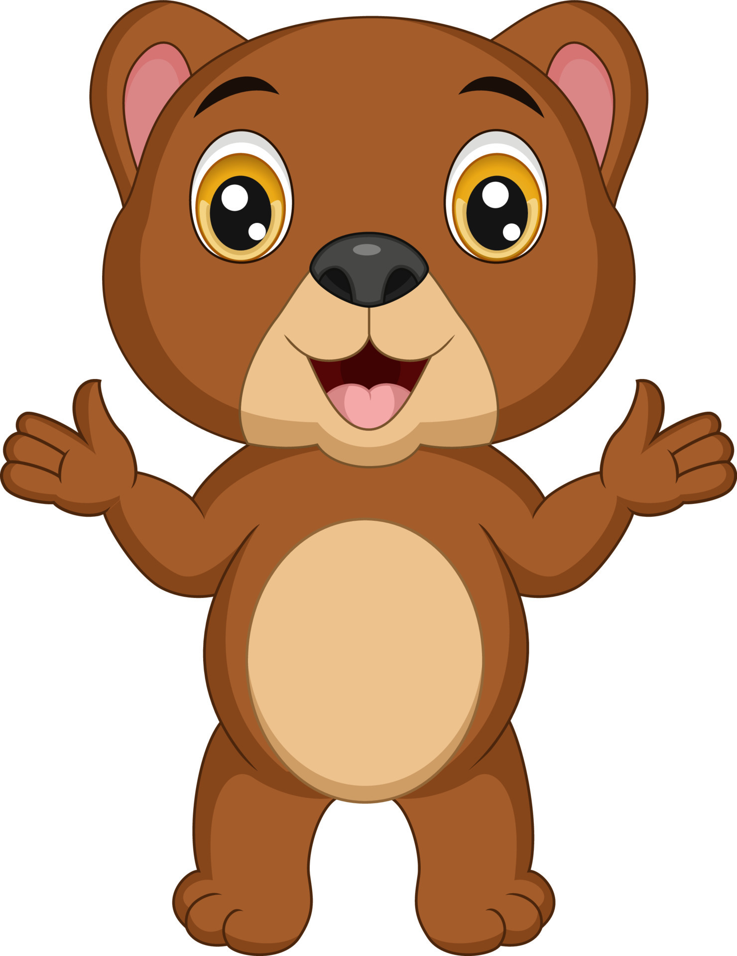 Cute little bear cartoon posing 9780763 Vector Art at Vecteezy Cute little bear cartoon posing 9780763 Vector Art at Vecteezy