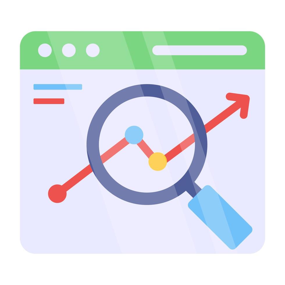 Premium download icon of online business analyst vector