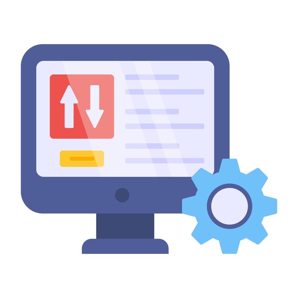 Premium download icon of online data transfer vector