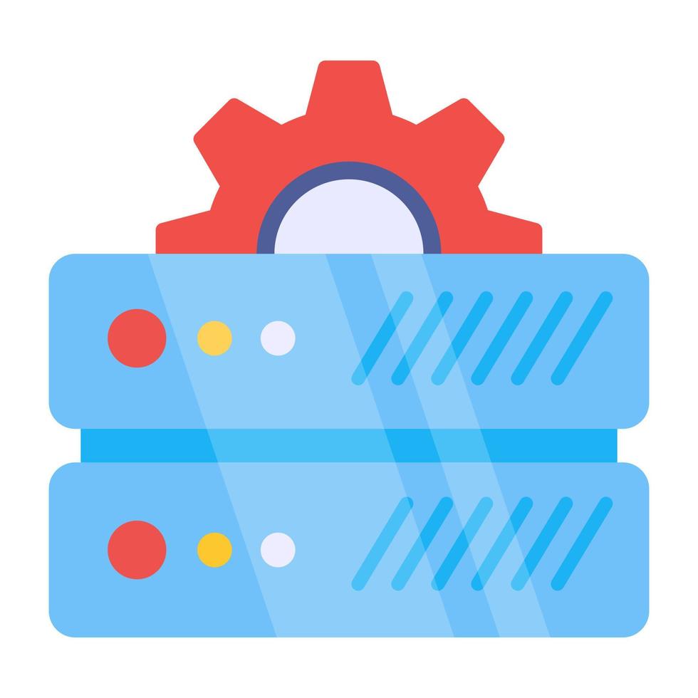 Creative design icon of server management vector