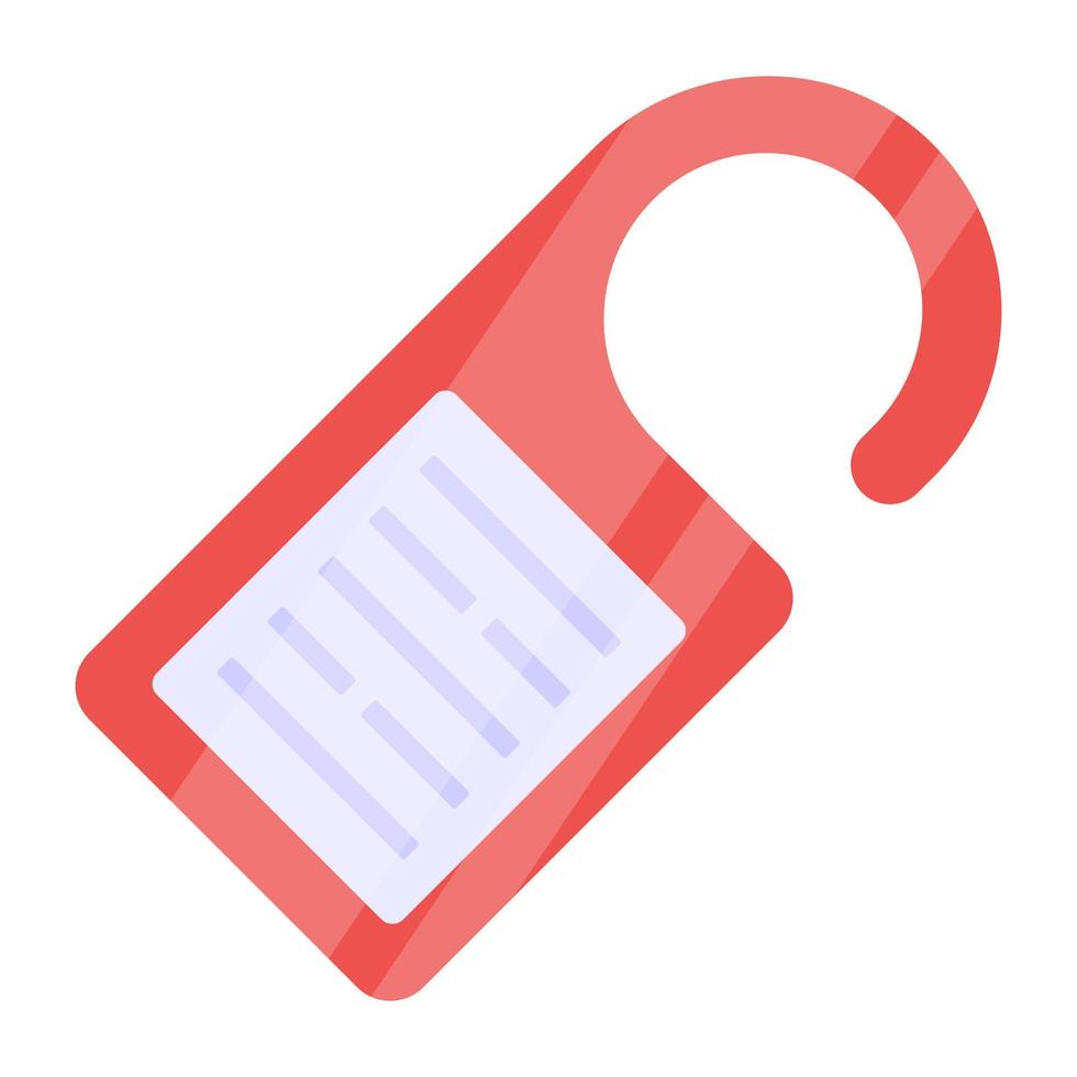 An editable design icon of door hanger knob vector