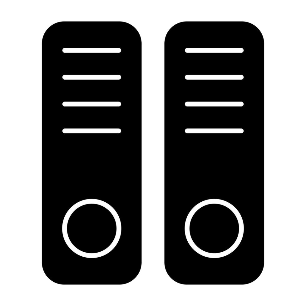 A unique design icon of binders vector