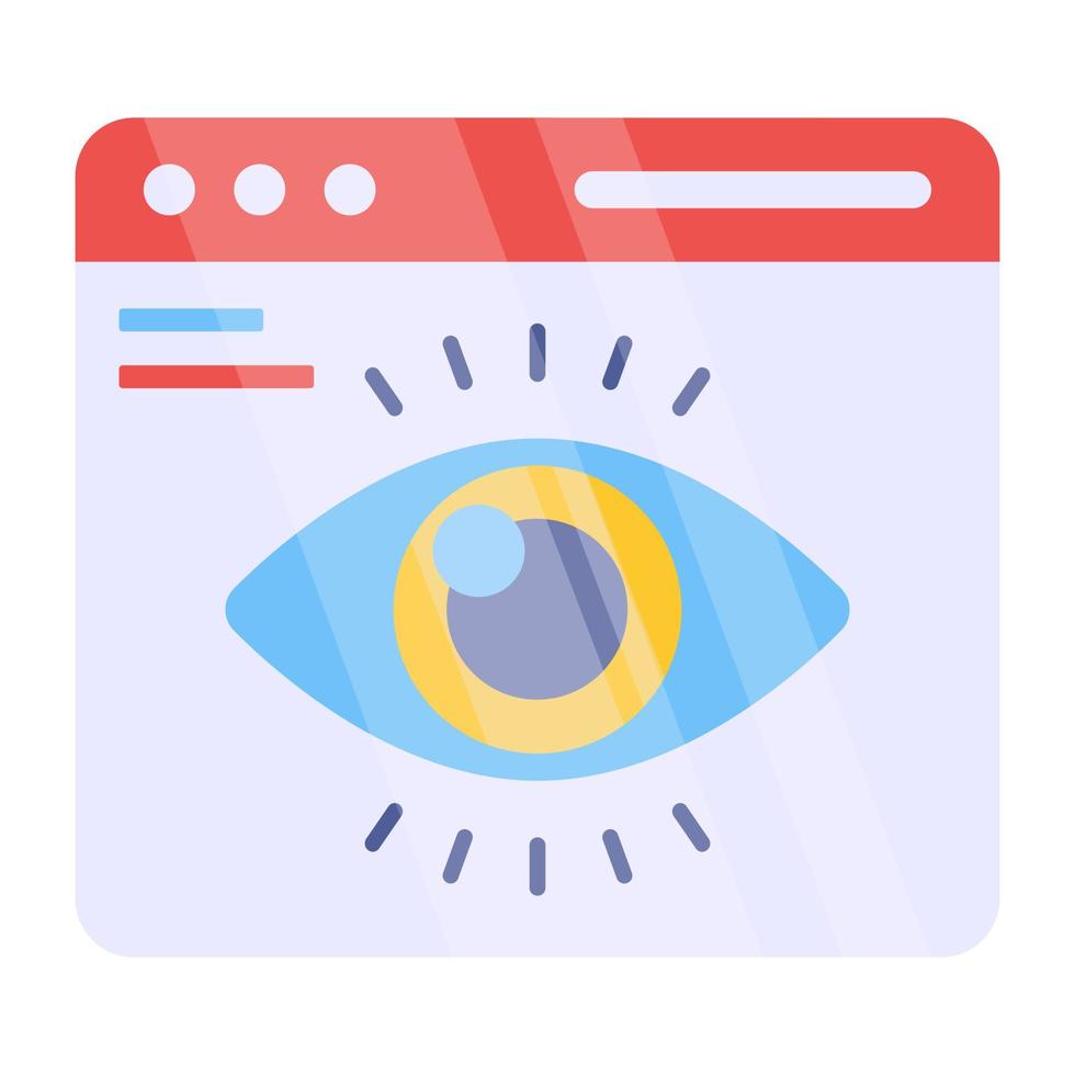 A creative design icon of web visualization vector