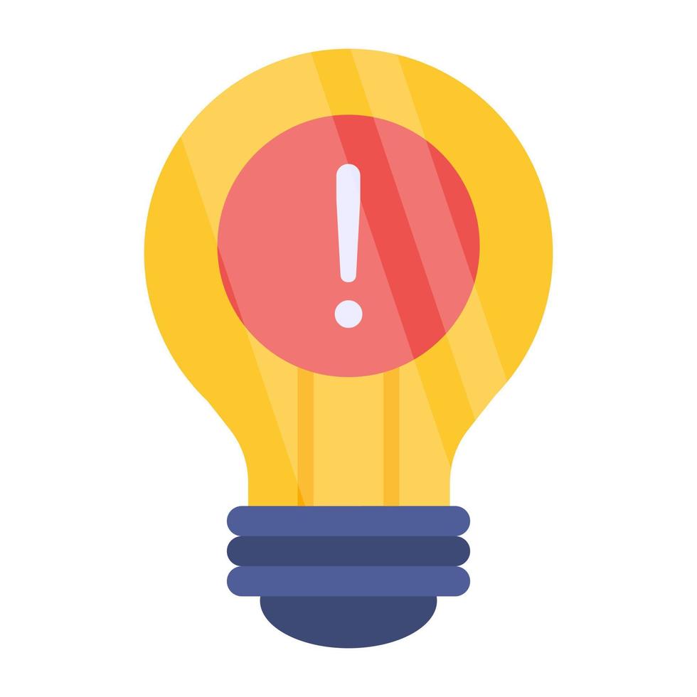 Trendy vector design of idea alert