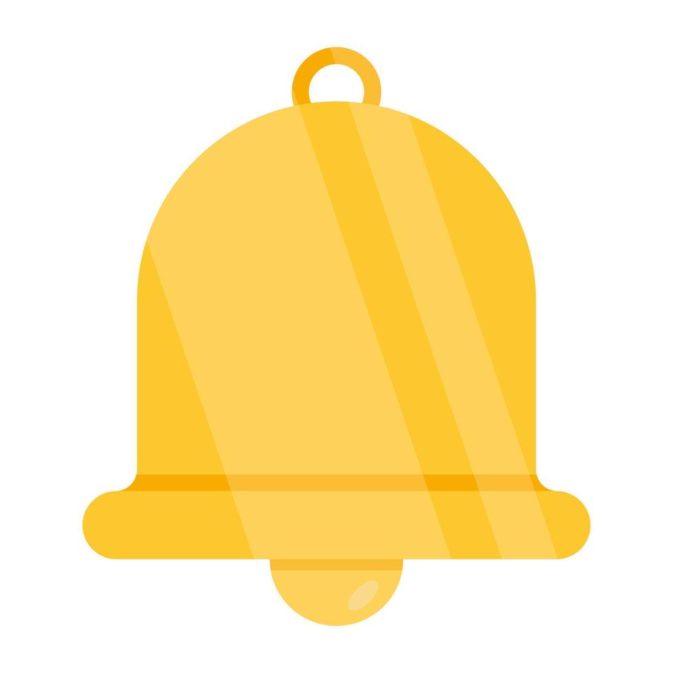 Editable design icon of bell vector