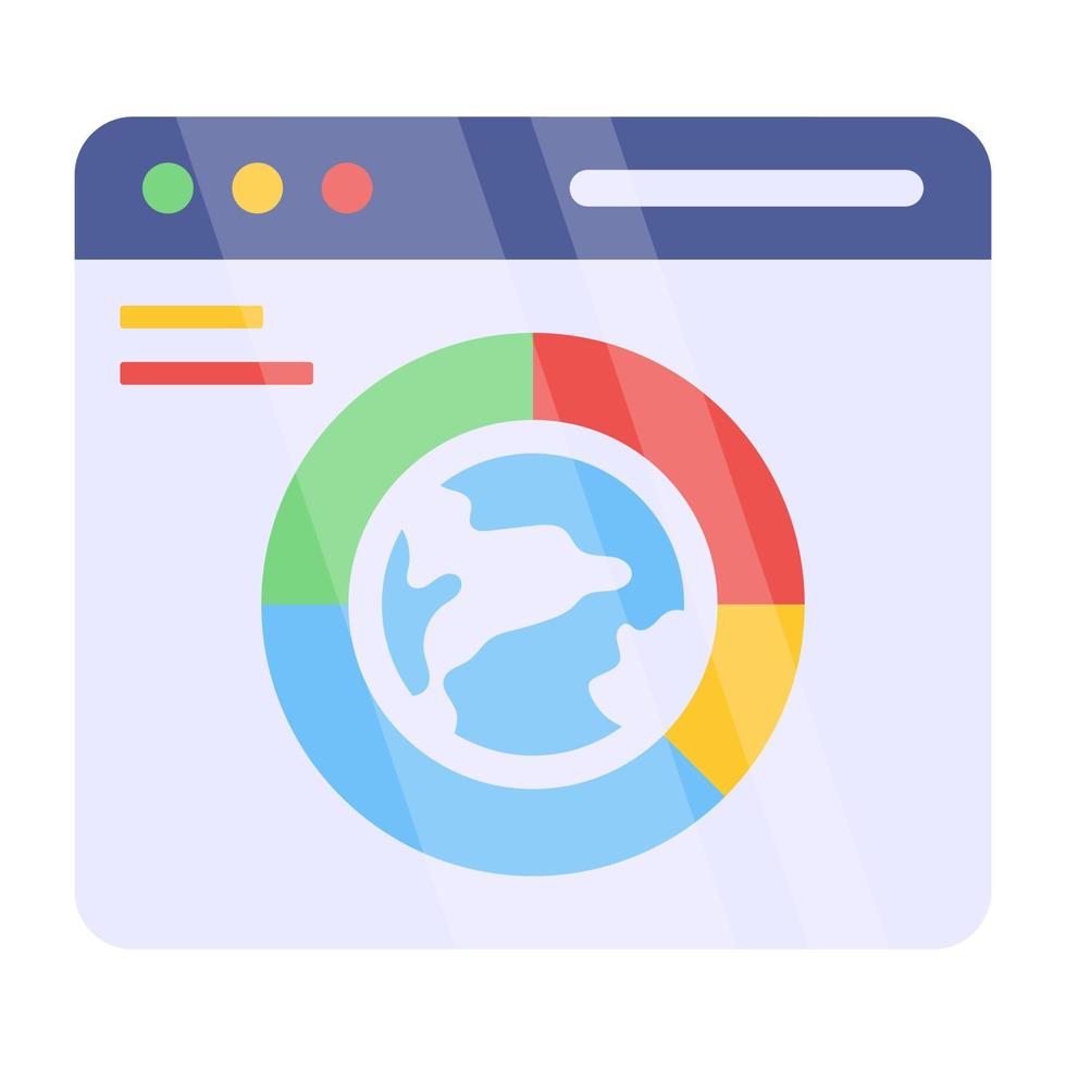 Premium download icon of web statistics vector