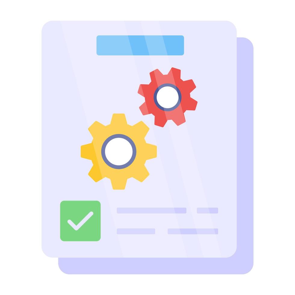 Perfect design icon of file setting vector