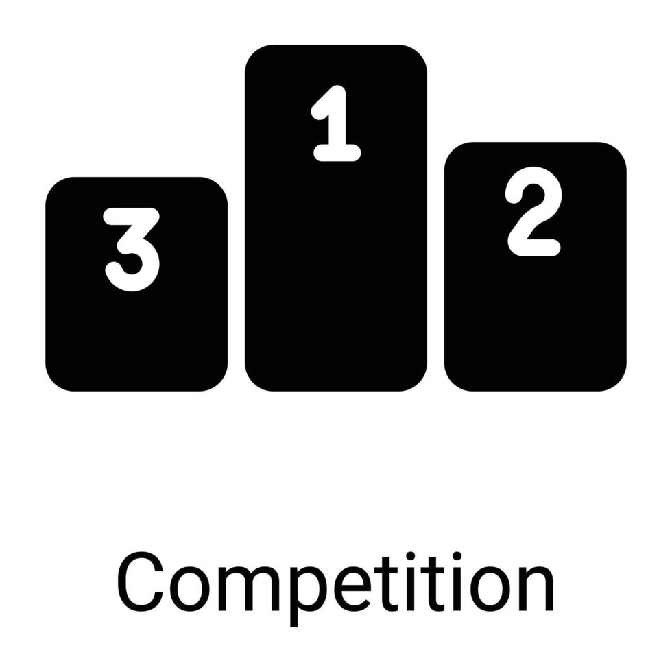 competition, positions line icon isolated on white background vector