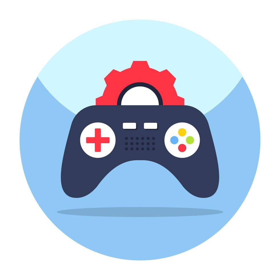 An editable design icon of game development vector