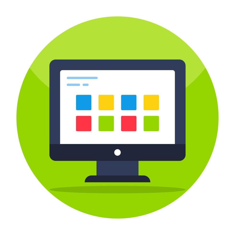 Conceptual design icon of web apps vector