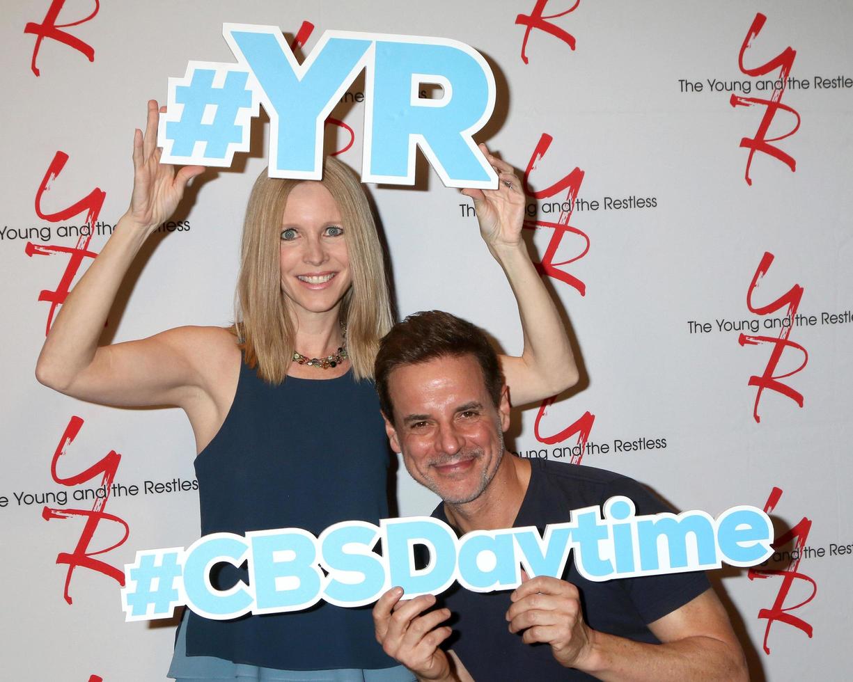 LOS ANGELES, SEP 8 - Lauralee Bell, Christian LeBlanc at the Young and The Resltless 11,000 Show Celebration at the CBS Television City on September 8, 2016 in Los Angeles, CA photo