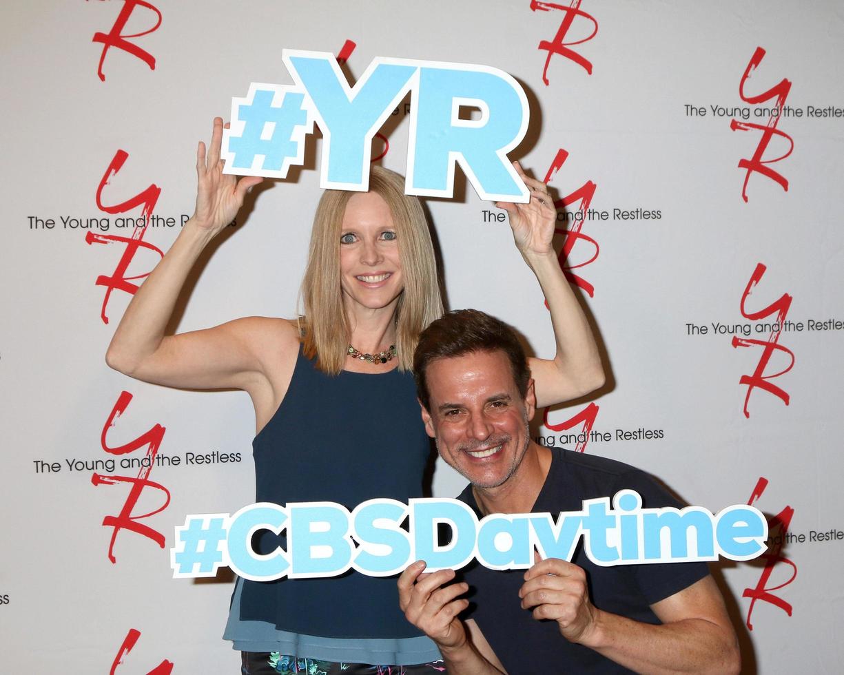 LOS ANGELES, SEP 8 - Lauralee Bell, Christian LeBlanc at the Young and The Resltless 11,000 Show Celebration at the CBS Television City on September 8, 2016 in Los Angeles, CA photo